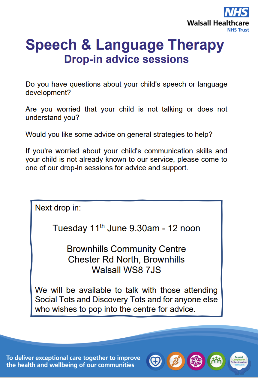 Speech and Language Therapy drop ins